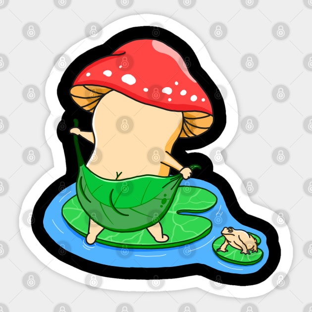 Bath Mushroom Sticker by Kimprut